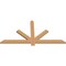 Ekena Millwork Kennewick Timber Gable Bracket, Western Red Cedar, 60"W x 30"H x 1 1/2"D x 3 1/2"F, 12/12 Pitch GBW060X30X0204KEN00SWR - alternate 5
